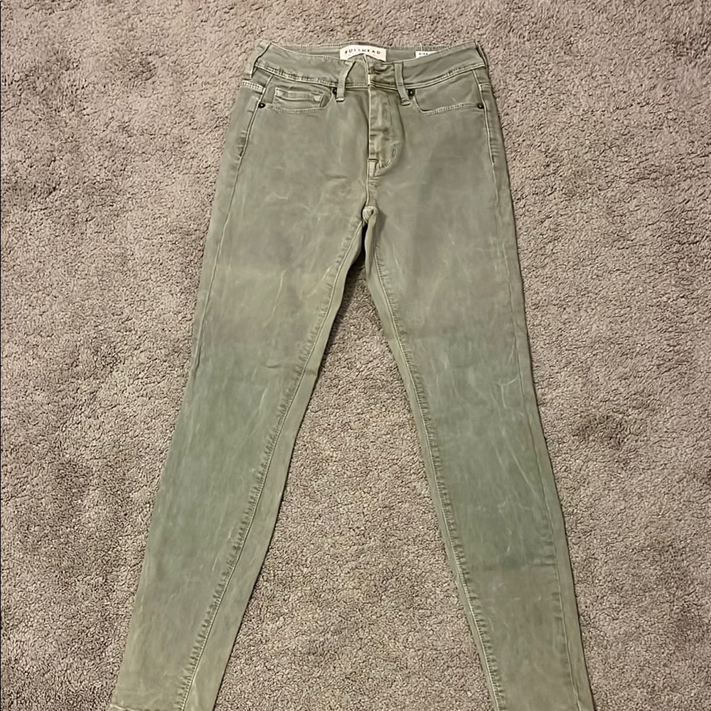 Women's Olive Jeans